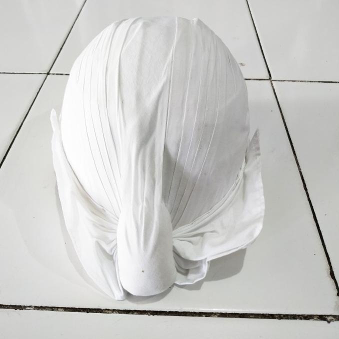 Promo Blangkon Sunan Kalijaga Putih Polos Blangkon Jawa Cuci Lipat Nikah