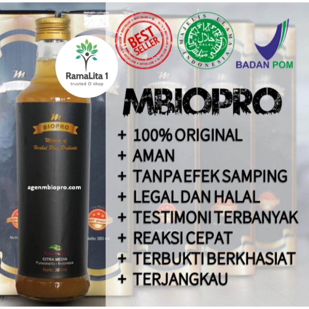 MbioPro M-Biopro Herbal Probiotik untuk Jantung, ginjal, Hipertensi dll