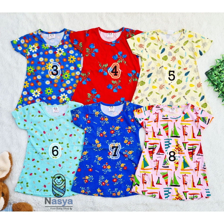 [E-018] Dress Lengan Anak Perempuan Adem MURAH (merk edo)