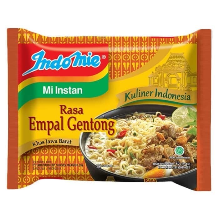 indomie empal gentong mie instant 75 gr x 5 pcs shopee indonesia