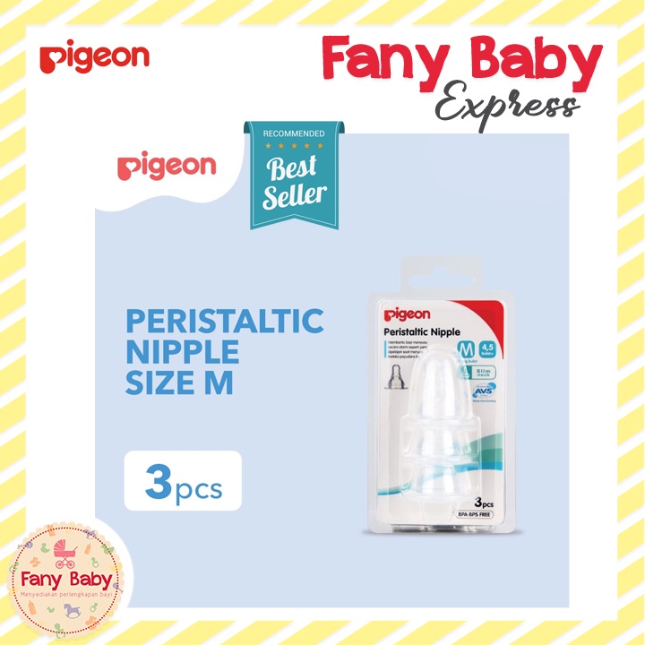 PIGEON PERISTALTIC SLIM NECK NIPPLE BLISTER