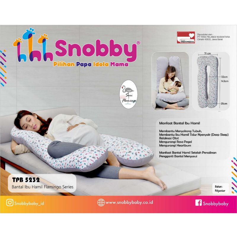 Snobby Bantal Ibu Hamil Flaminggo Series (TPB5232)