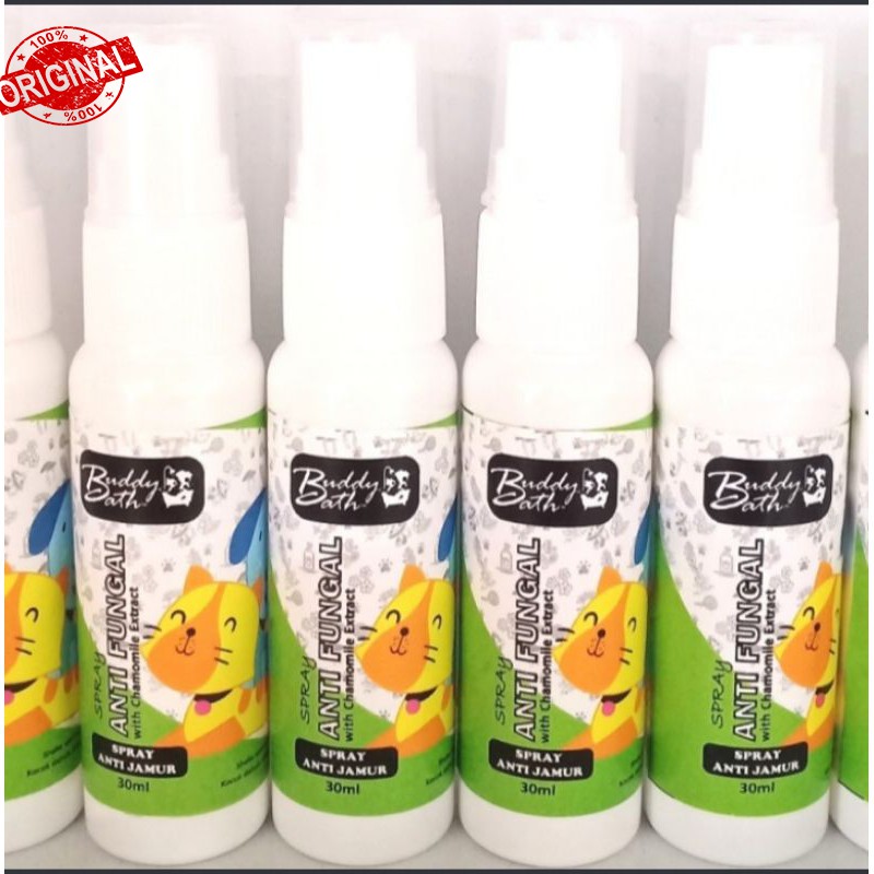 SEMPROTAN ANTI JAMUR KUCING ANJING BUDDY BATH SPRAY 30 ML ANTI FUNGAL