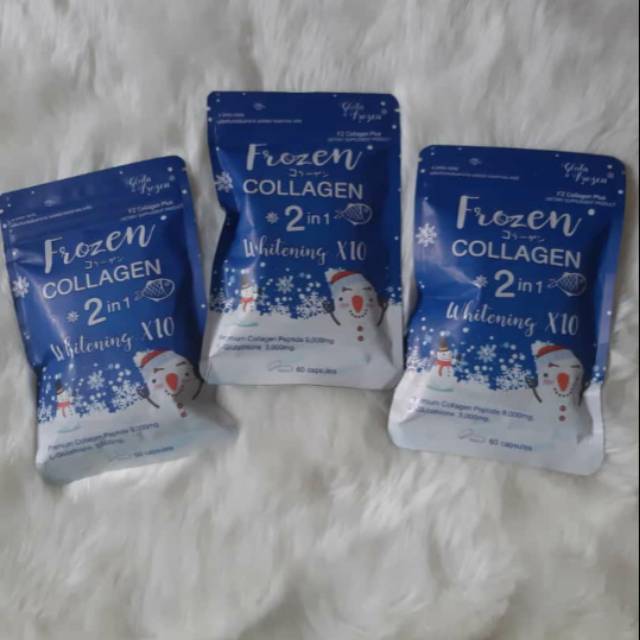 Frozen collagen 2 in 1,whitening x10