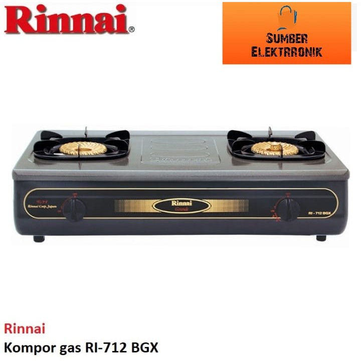 Rinnai Kompor Gas 2 Tungku RI 712BGX / 712BGX