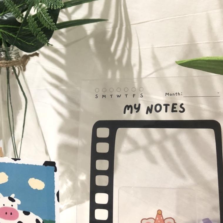 

ヤ [STICKER] Acrylic Planner A5 To do list notes Korean aesthetic cute ins セ