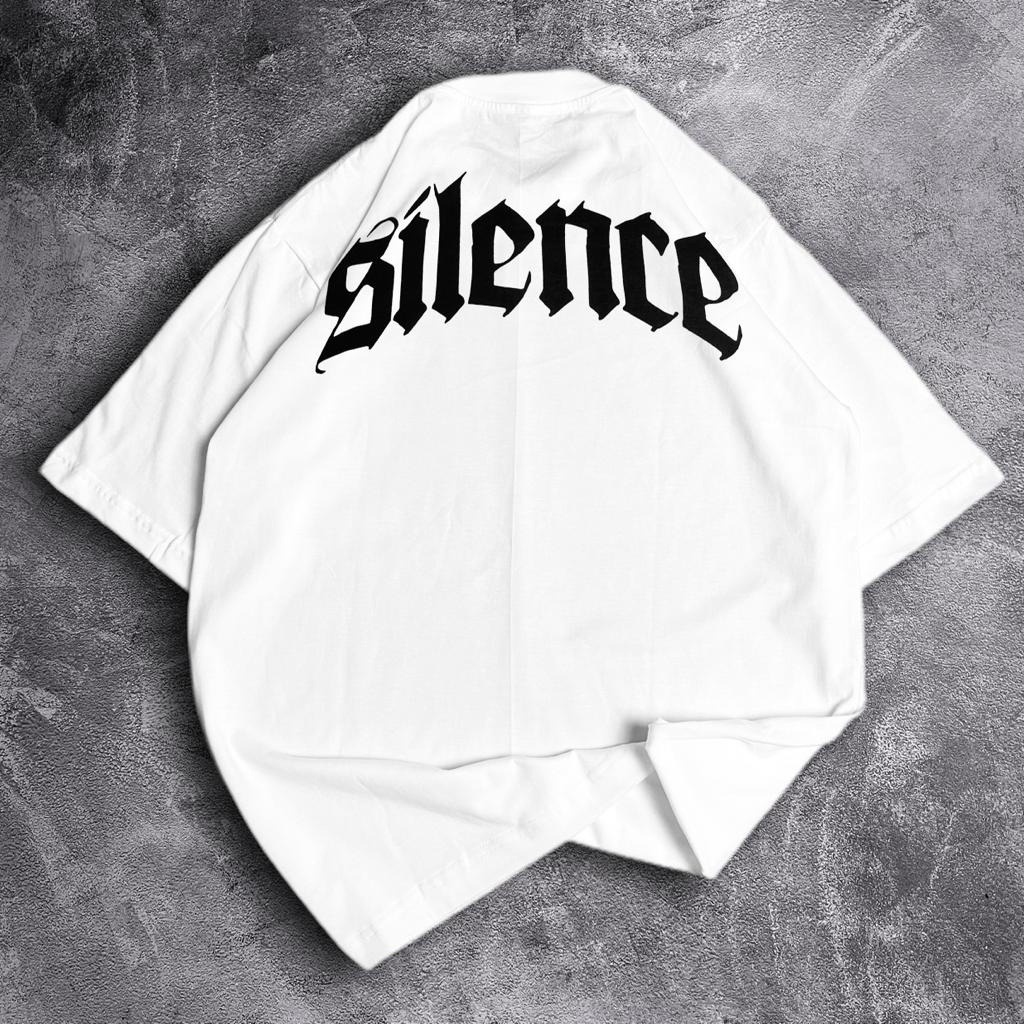 GSC - Kaos Oversize Seilence Muka Dua / Baju Oversize Terbaru