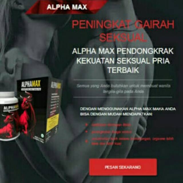 Terbaru Alphamax - ALPHAMAX Obat Herbal Untuk Pria Isi 30 Kapsul Alami