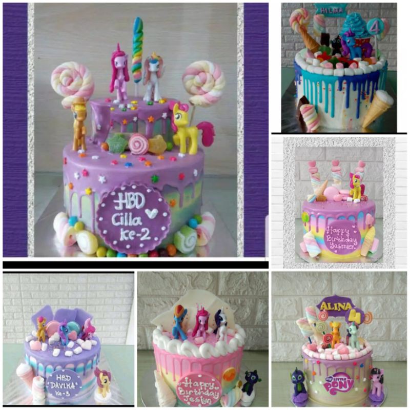 

Little pony / Little pony with toys/ kue ulang tahun / birthday cake / kue custom cimahi