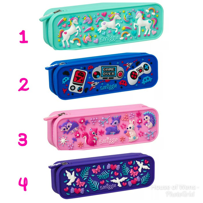 

SMIGGLE GO SILICONE PENCIL CASE - TEMPAT PENSIL SMIGGLE