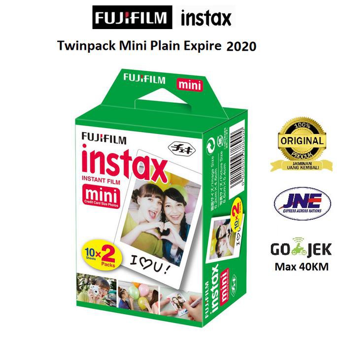 Fujifilm Refill Polaroid Instax Mini Film Twinpack Plain - 20 Lembar