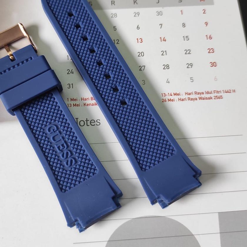 Paling Bagus|SQ24|Tali Jam Tangan Guess Rubber Strap Jam Tangan Guess  W1053L1 W1053L2 W1053L3 W1053