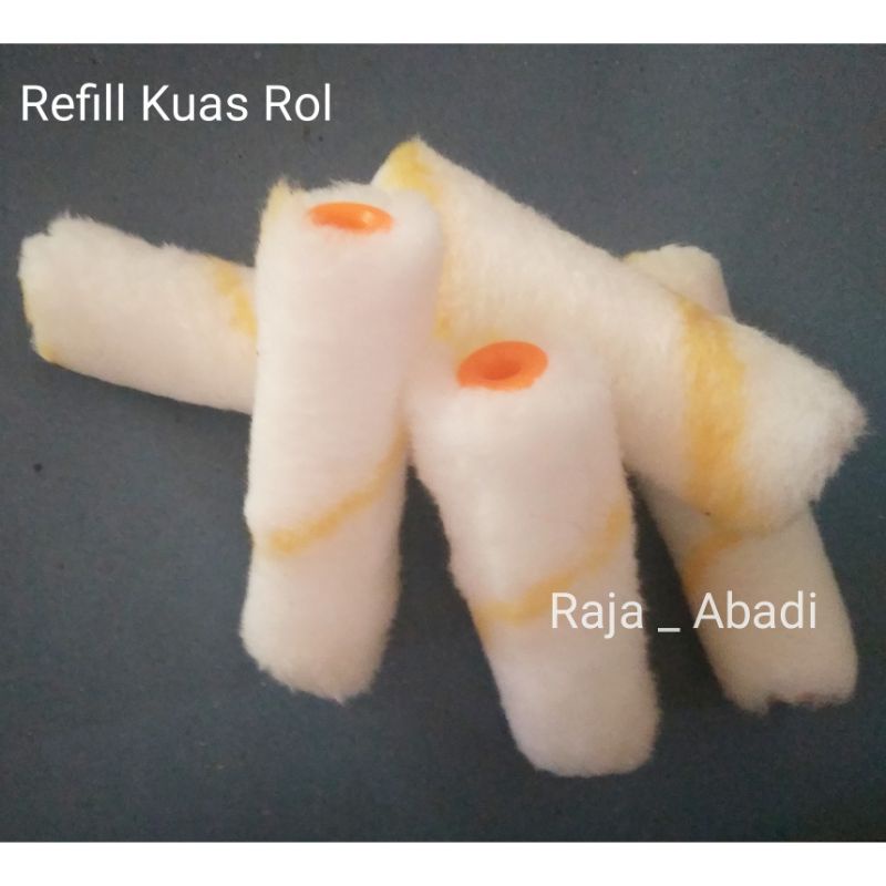 Refill kuas rol kecil - isi kuas rol 4 - bulu kuas rol