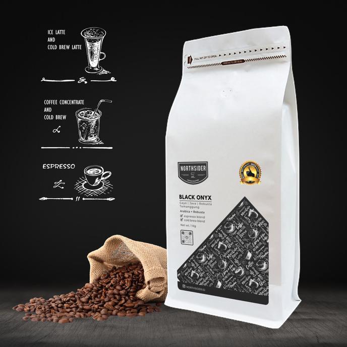 

BIJI KOPI SUSU BLACK ONYX BLEND - 1KG NORTHSIDER COFFEE -Diskon Besar