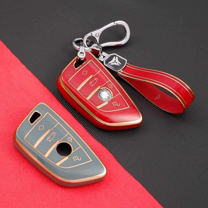 Casing Kunci Mobil 3 4 Tombol Bahan TPU Untuk BMW X2 X3 X5 X6 F30 F34 F10 F20 G20 G30 G01 G02 G05 F15 F16 1 3 7