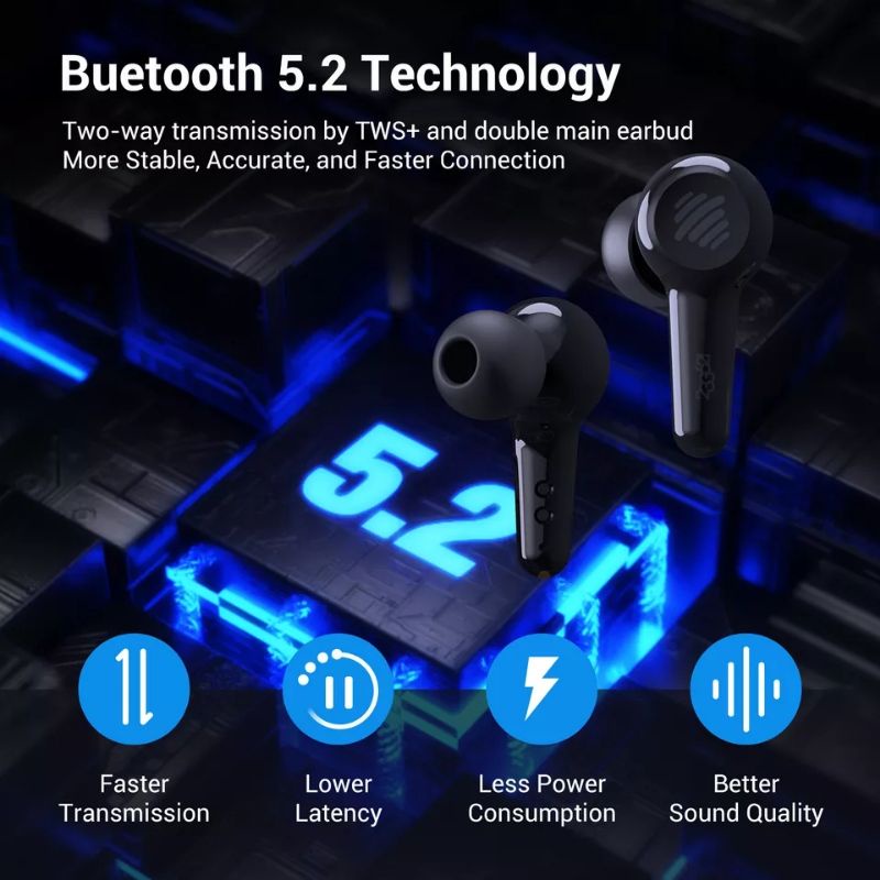 233621 Pearl II Pro TWS Earbuds BT5.2 QCC3046 APTX Adaptive Hybrid ANC