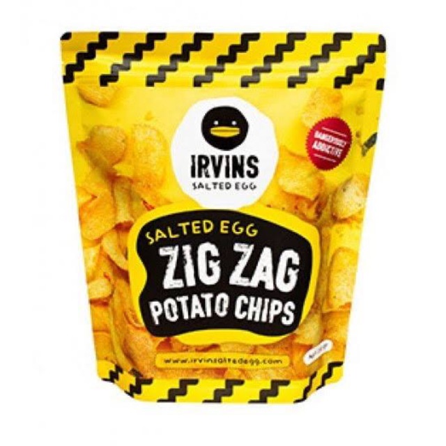 Jual Irvins Salted Egg Zig Zag Potato Chips 105gr | Shopee Indonesia