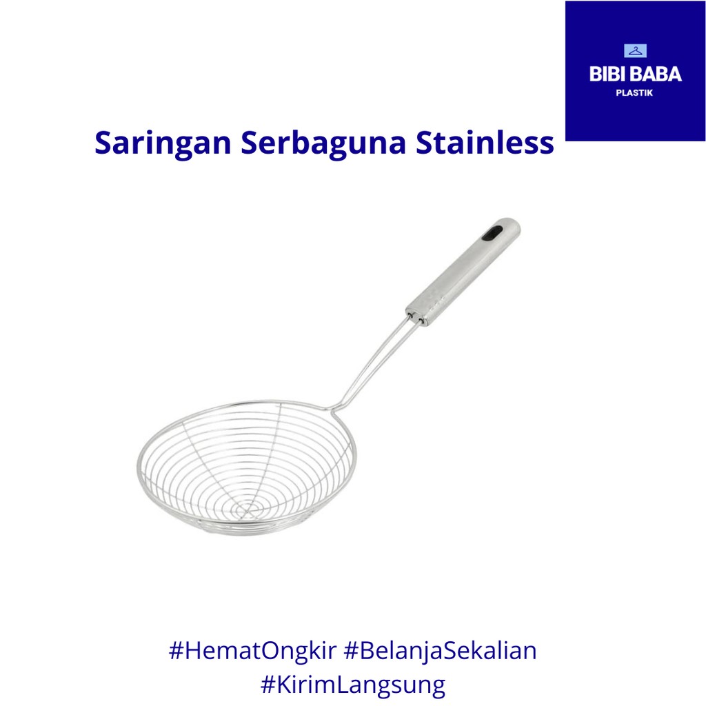 Saringan Tiris Minyak/Mie Stainless steel 18 cm