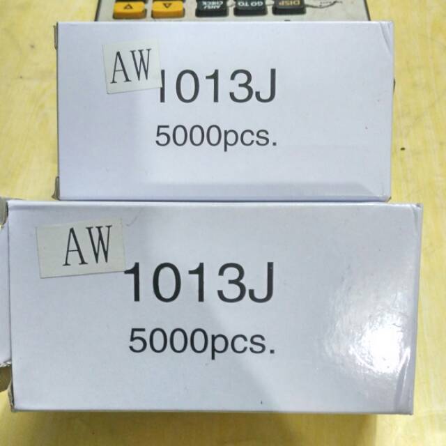 

1013J Isi staples staple isi hekter Brad Nail AW 1013 J 5000pcs kompresor