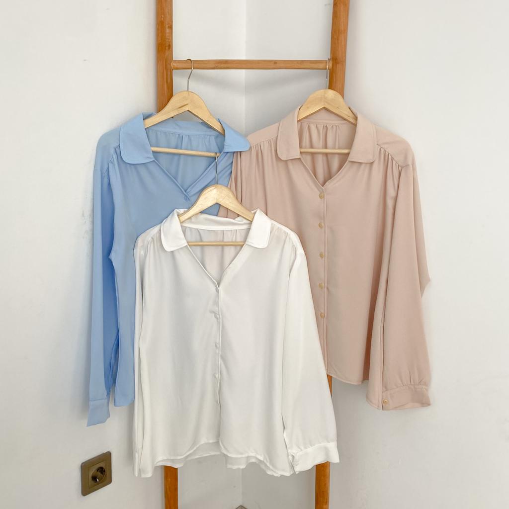 HELENA BLOUSE - KOREAN BLOUSE/ ATASAN MURAH / BLOUSE MURAH / GROSIR BAJU ONLINE