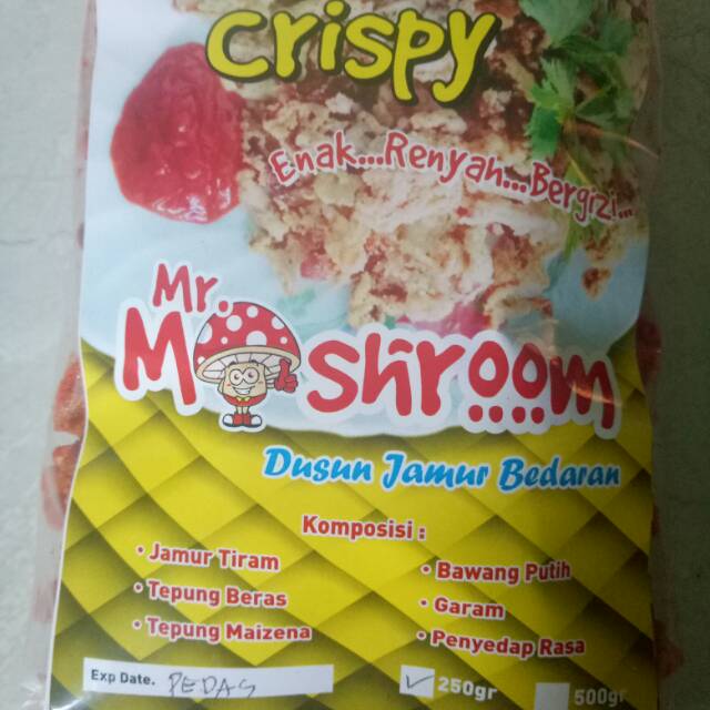 

Jamur crispy pedas 250gr Mr. Mushroom