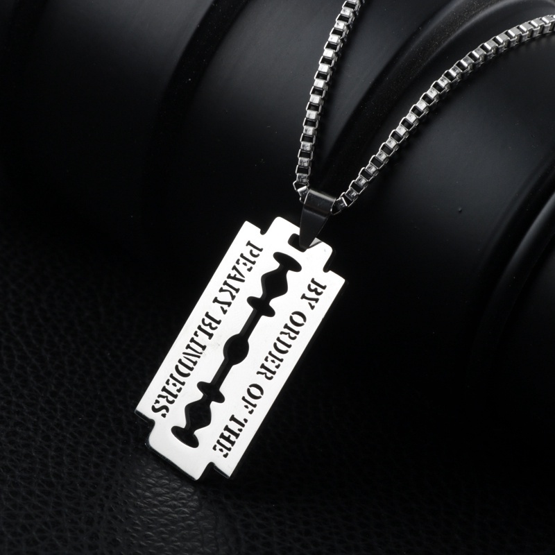 Kalung Rantai Liontin Bahan Stainless Steel Gaya Punk Hip Hop Untuk Pria Dan Wanita