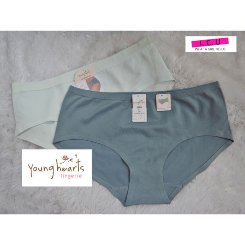 Celana Dalam Wanita Seamless Panty Mini Bahan Lembut Dingin Original Young Hearts Y27-000159 Size L