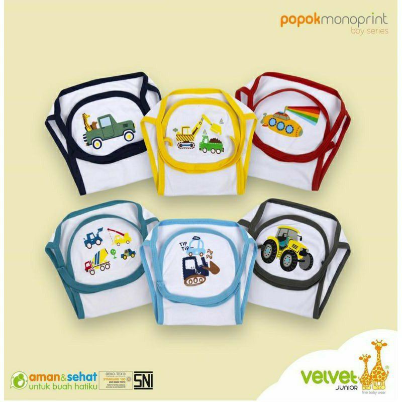 Popok Kain Loyor Bayi Velvet Junior isi 6 lembar