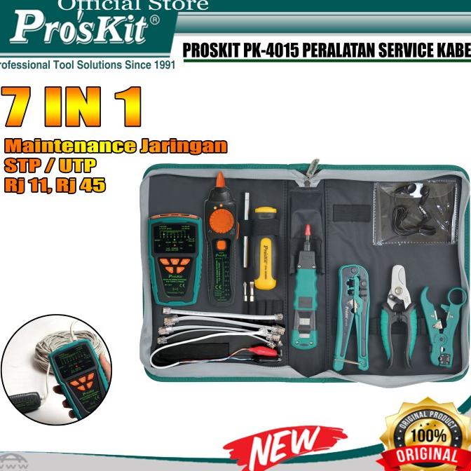 Proskit PK-4015 Instalasi Peralatan Service Kabel Jaringan LAN UTP/STP proskit22 Segera Beli