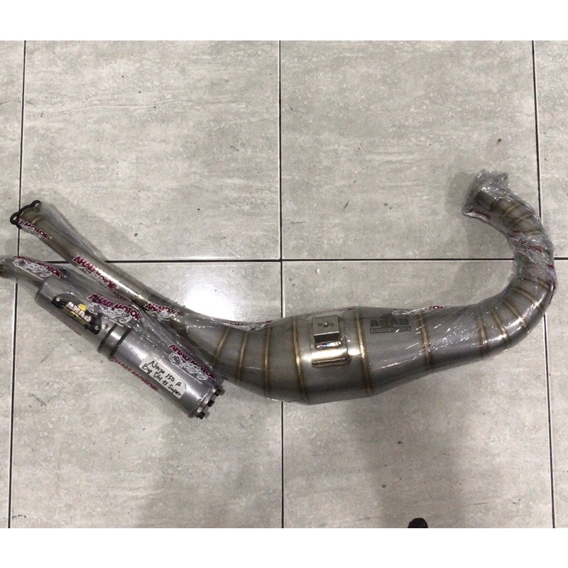 knalpot ahau stainles bigvol ninja R RR cobra