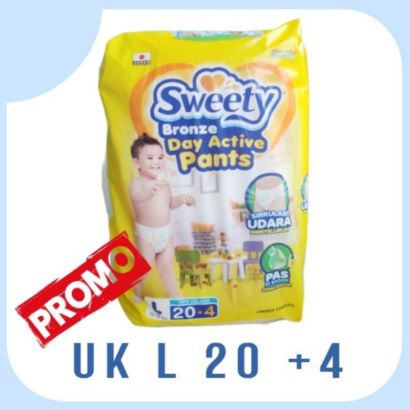 pampers Sweety Bronze UK L 20+4