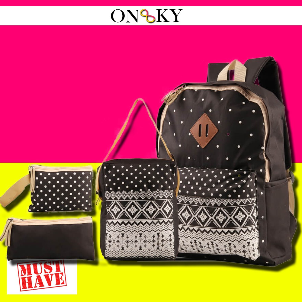 Tas Sekolah Anak Perempuan 4 In 1 - Tas Ransel Anak Perempuan 4 In 1