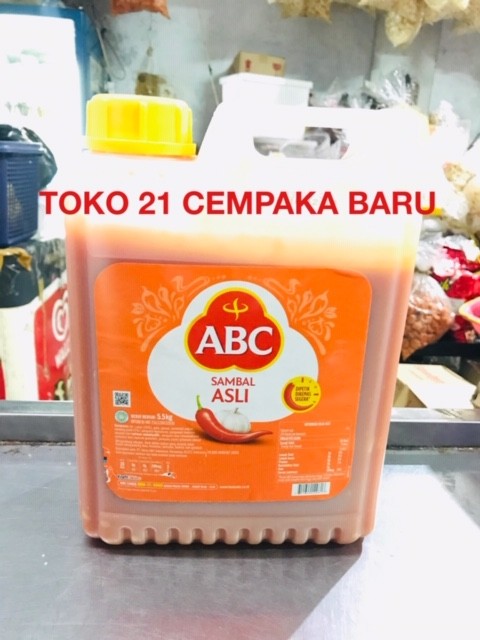 

ABC Sambal Asli Jerigen 5.5 KG | Saos Saus ABC Sambal 5.5KG 5,5KG 5,5