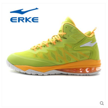 Sepatu basket Erke male spring high air cushion student basketball shoes non-slip wearable