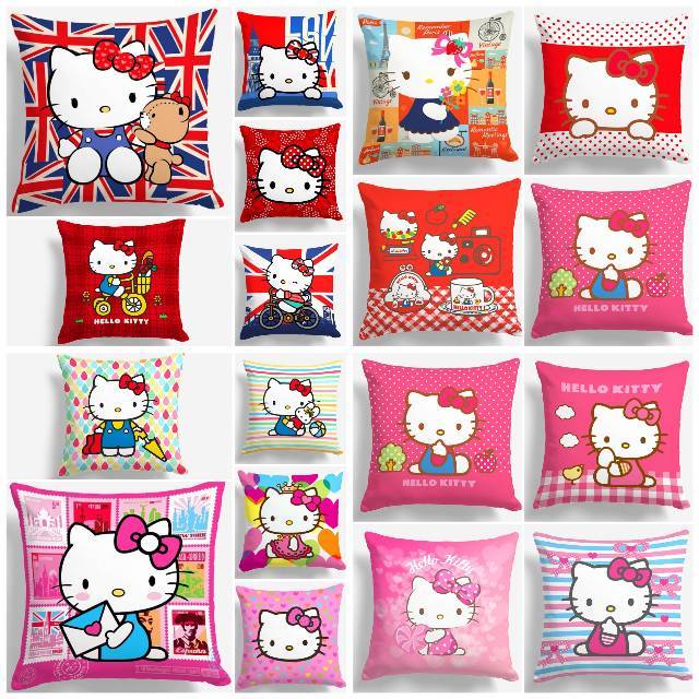 BANTAL SOFA PRINT MOTIF HELLO KITTY 40X40 CM