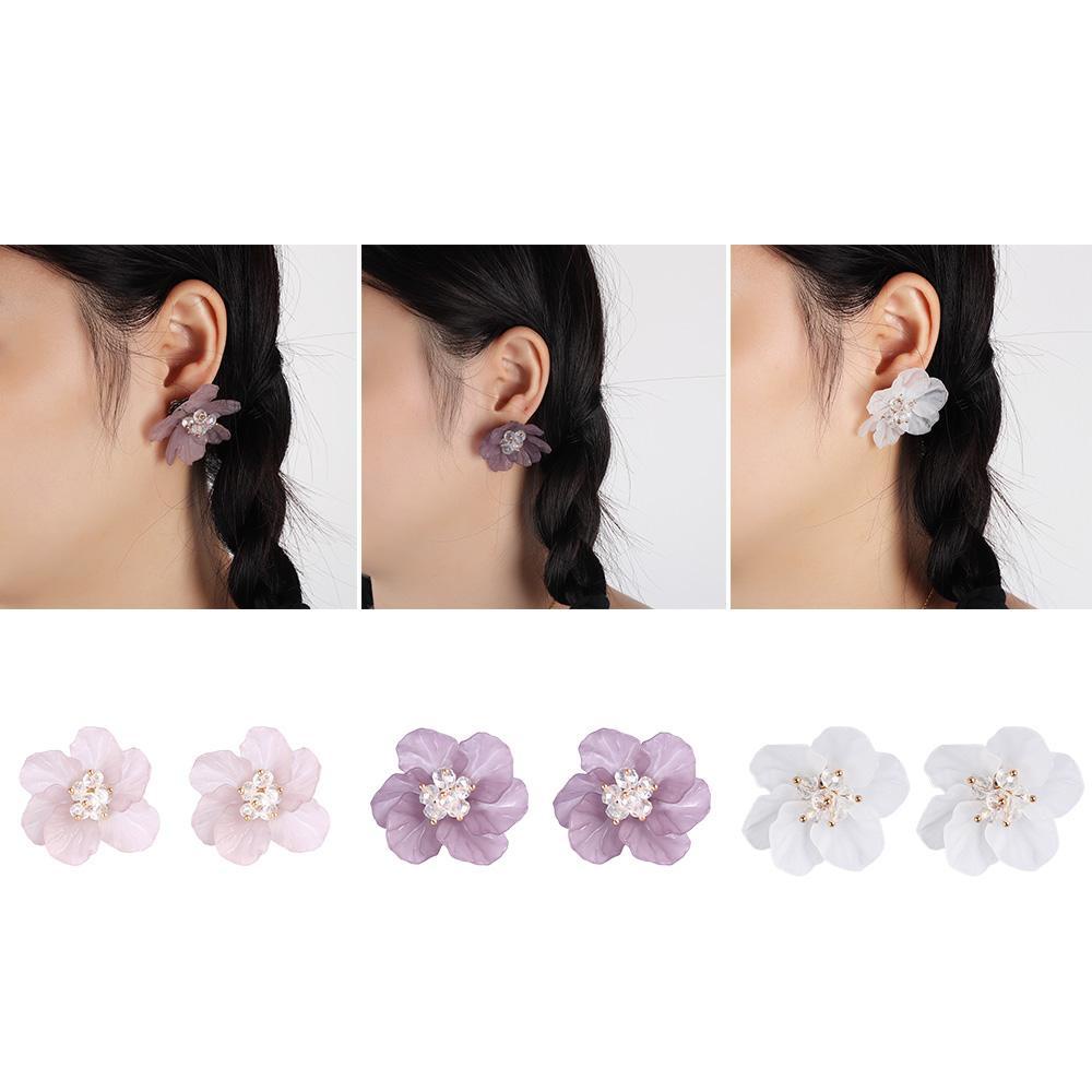 Suyo Petals Earrings Charm Akrilik Fashion Elegan