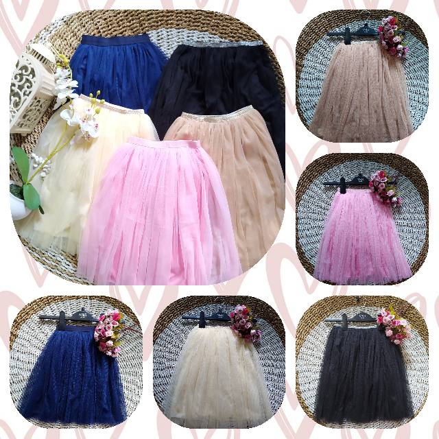 rok tutu anak panjang premium