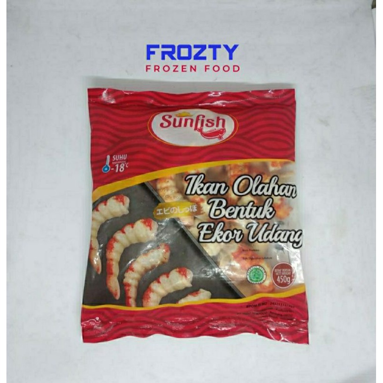 Sunfish ikan olahan bentuk ekor udang 500 gr