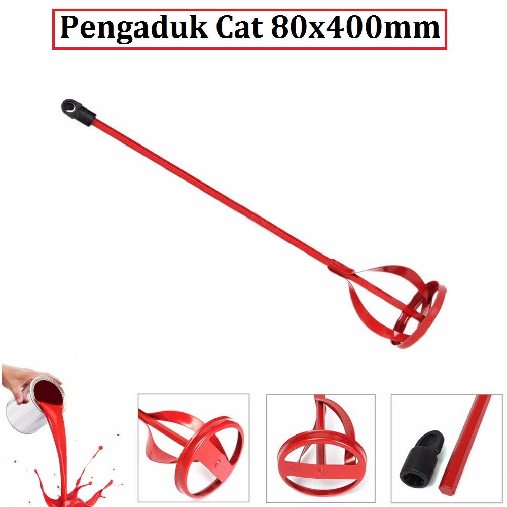 Pengaduk CAT 80 X 400 MM TJAP MATA EYE BRAND tongkat mixer semen