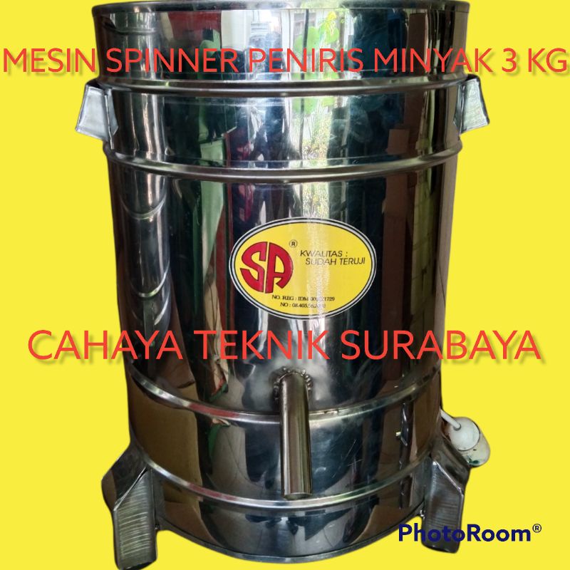 MESIN SPINNER PINIRIS MINYAK GORENGAN STANLIS KAPASITAS 3 KG