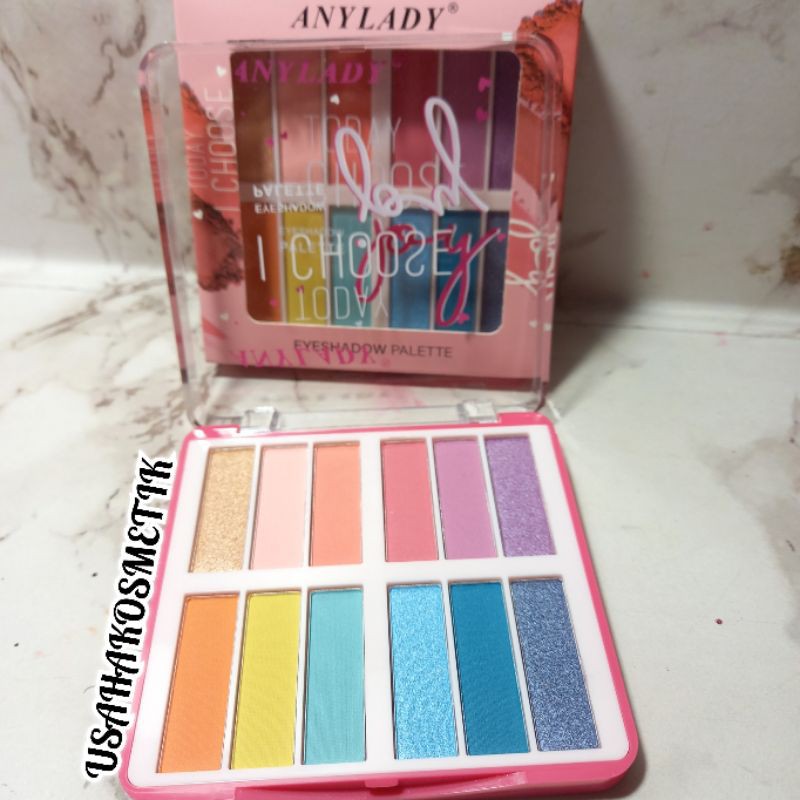 BEST SELLER EYESHADOW +BLUSHER+GLITER SWEET ORANGE ANYLADY | TODAY I CHOISE JOY  NO.8624