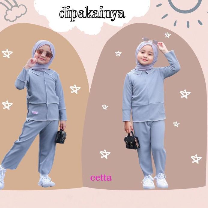 ➯ CETTA OFFICIAL (Bolbal Set) waffle UNIQLO bolba setelan bayi dan anak terbalik baju viral jahit lu
