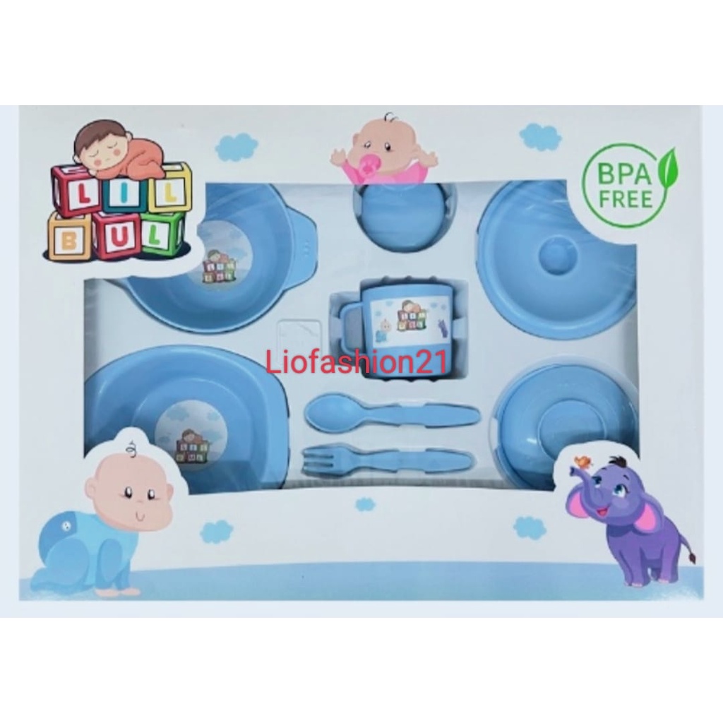 Feeding SET LIL BUL Ukuran Besar /jumbo Tempat Makan bayi Anak Bayi BPA FRE