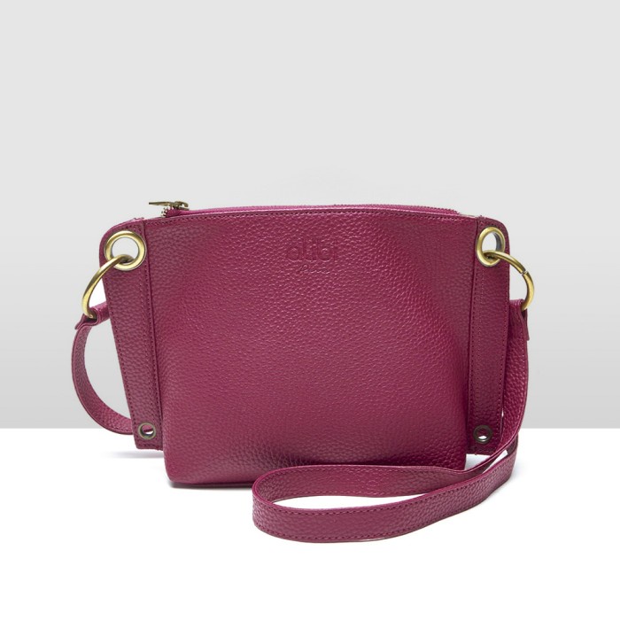 Tas Slempang Wanita Alibi Paris Maira Fuschia Bag ALT017F1 V7S5 Viral 2021 Slingbag Santai Tali Dise