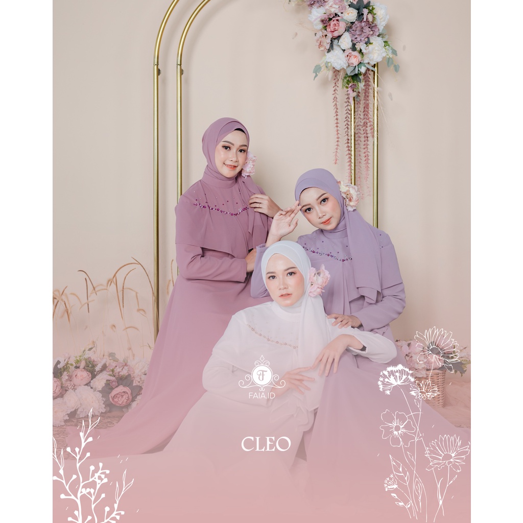 CLEO DRESS pesta muslim FAIA.ID