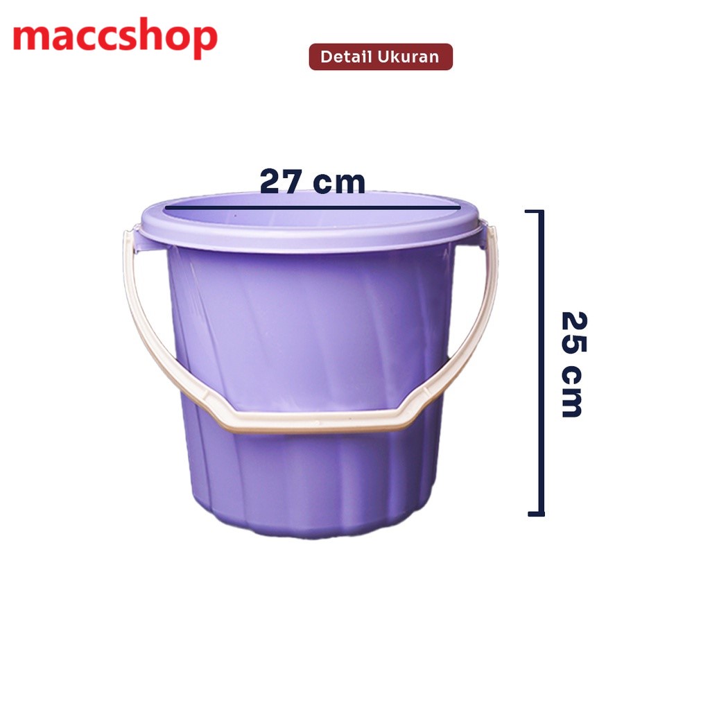 Ember Plastik Ulir Pastel Macaron 3 Galon - 10.8 Liter / 11 Liter - Tanaka Suistar