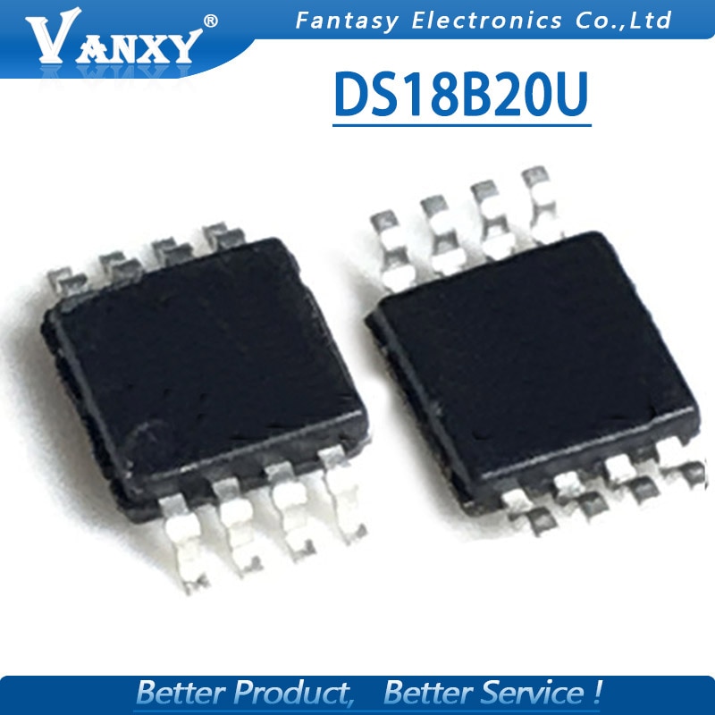 (Ready Stok) 5pcs DS18B20U MSOP8 DS18B20 18B20 MSOP-8 18B20U SOP DS18B20U+Tr18B20U+TR
