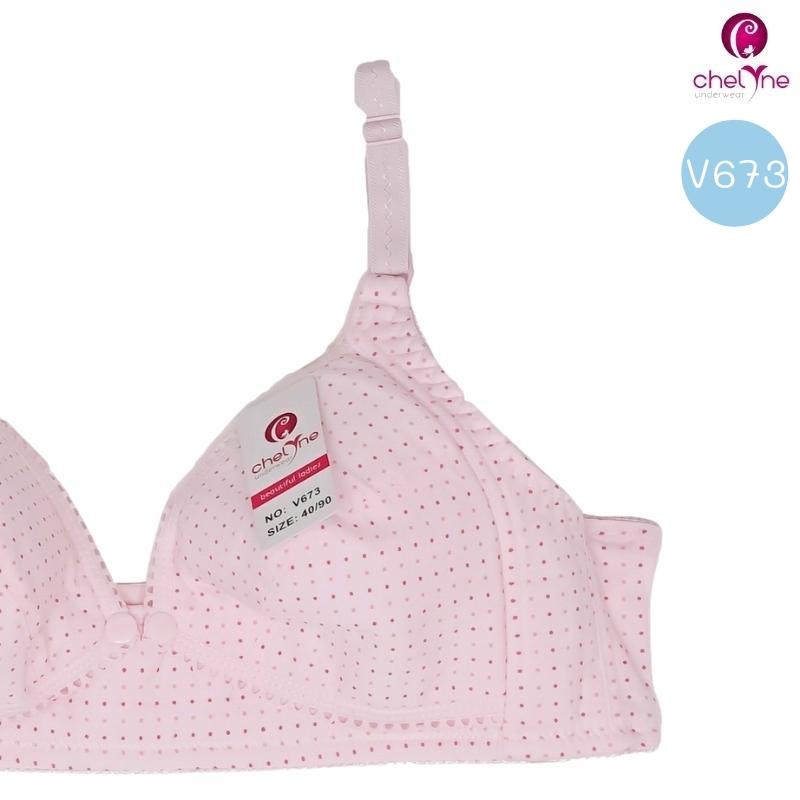 BH Chelyne Menyusui 8815 / V673 Busa Tipis-Tanpa Kawat - Maternity Nursing Bra