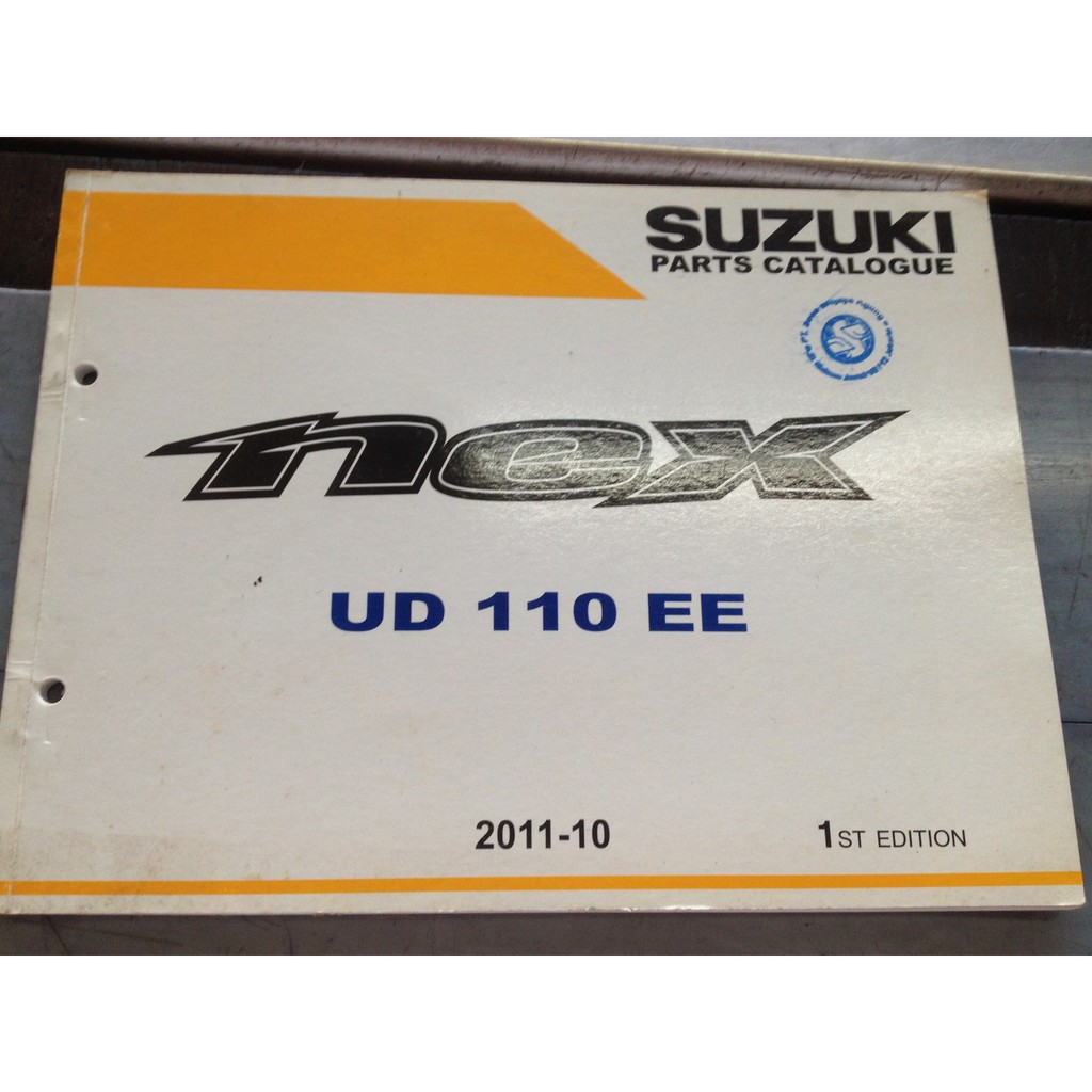 Buku Part Katalog Nex UD110EE 2011-10 Original Suzuki