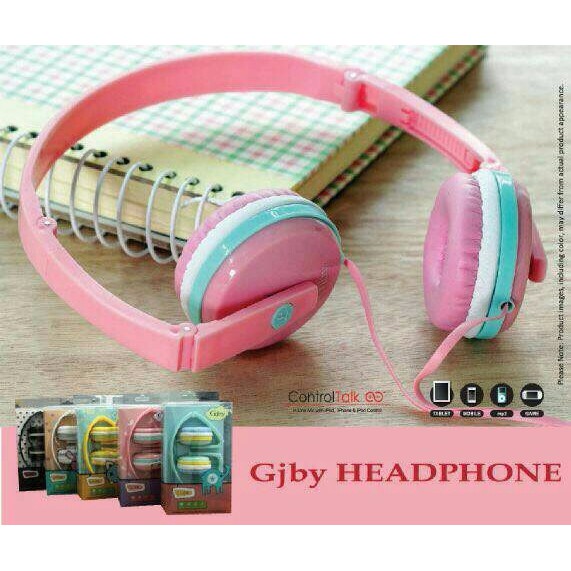 Stereo Headphone -  DJ Gjby Colour + Mic (Gj-04)